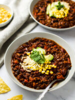 Le meilleur chili végé, à base d’haricots et de fausse viande