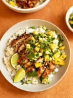 Asian-Style Chicken Bowl with Pineapple Salsa